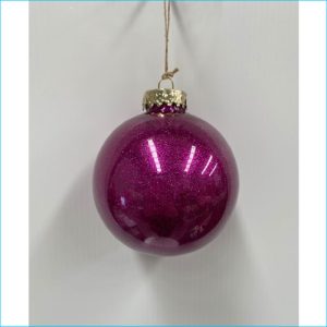 Pearlescent Purple Bauble 10cm