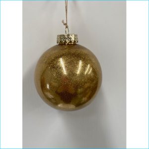 Pearlescent Gold Bauble 10cm