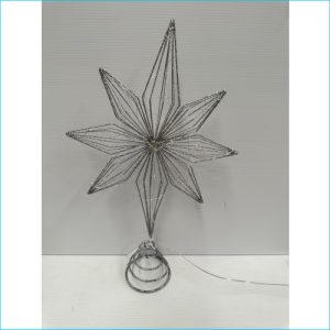 Star Tree Topper Silver 38cm